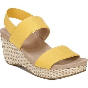 LifeStride Womens Delta Slingback Ankle Strap Wedge Sandals